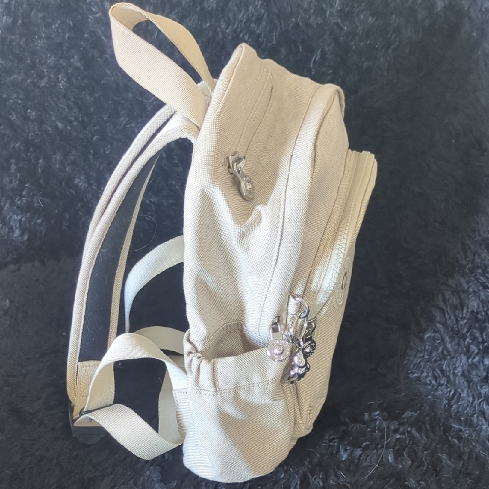 Kipling Beige Floral Embroidered Mini Backpack - Picture 5 of 10